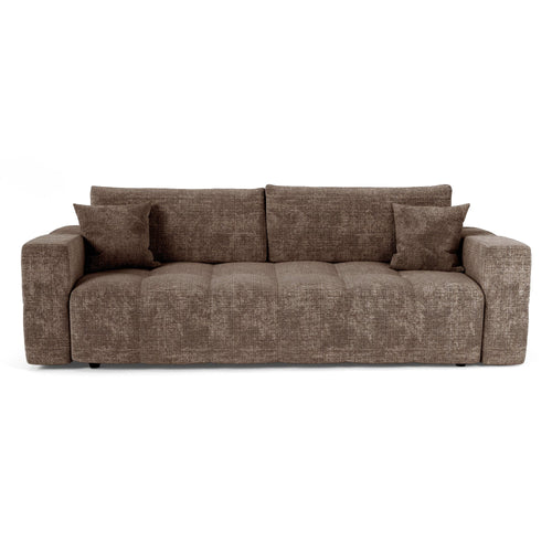Premium Interiors - Snel uitklapbare slaapbank VIBE - gewaafd fluweel mol 226cm