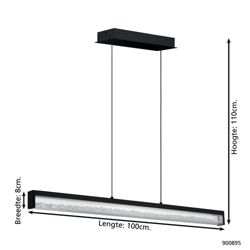 EGLO hanglamp Cardito 1 - led - zwart - vtwonen shop