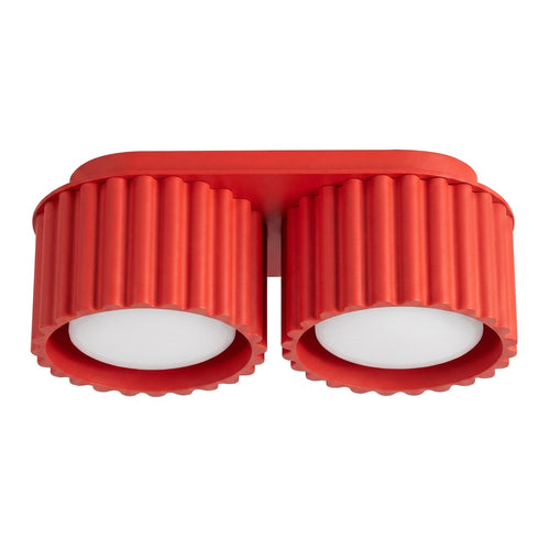 Sollux Lighting Plafondlamp AURA 2 rood Gx53 - 21x10x8cm