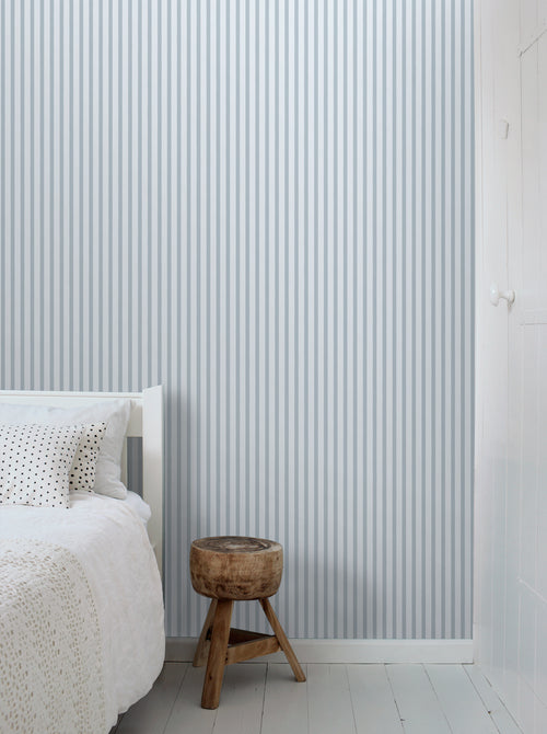 Sanders & Sanders behang geschilderde strepen blauw - 50 x 900 cm - 935401