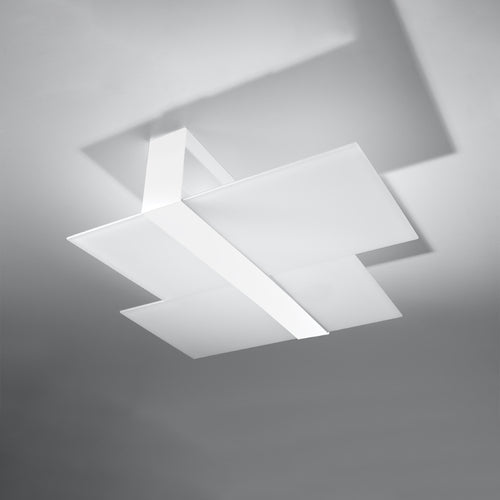 Sollux Lighting Plafondlamp MASSIMO wit - 65x50x11cm