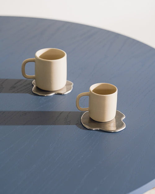 noo.ma Kubi Mug 140 ml - handgemaakte steengoed mok, Coast Beige