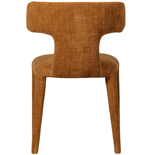 WOOOD eetkamerstoelen Permit - Polyester - Cinnamon - Set van 2