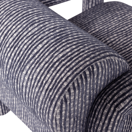 WOOOD fauteuil Lenny - Dessin - Grijsblauw - 65x76x82