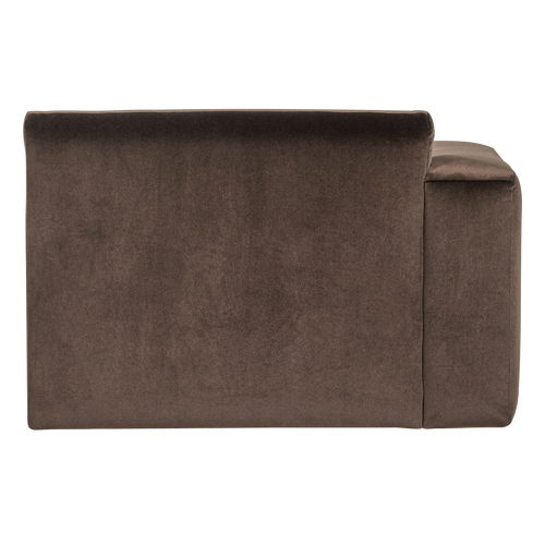 WOOOD chaise longue bank links Mojo Base - Velvet - Bruin - 74x112x162