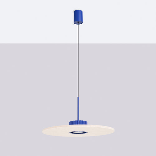 Sollux Lighting Hanglamp OVO 1 ultramaryna/beżowa filc Gx53 - 40x40x125cm