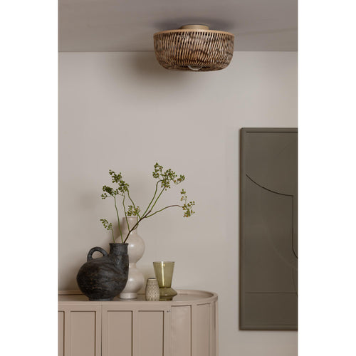 GOOD&MOJO plafonniere BARBADOS - bruin - Ø35cm - vtwonen shop
