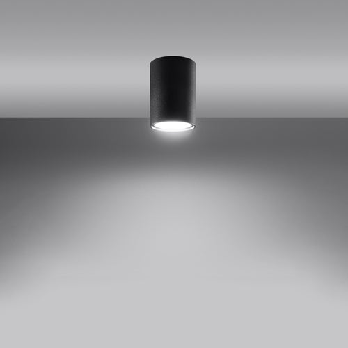 Sollux Lighting Plafondlamp LAGOS 10 zwart - 6x6x10cm