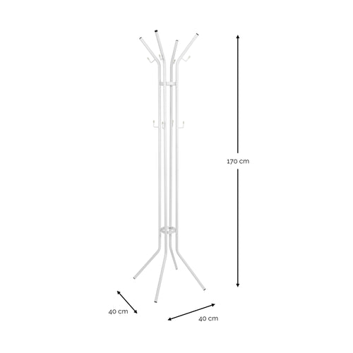 Spinder Design kapsok Jessy - Wit - 12 haken