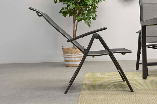 Limone verstelbare fauteuil - carbon black - antraciet - vtwonen shop