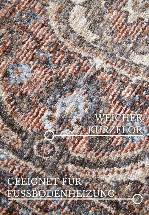 Villeroy & Boch 1871 Short Pile Rug Renata Red Multicolor 160x225 cm