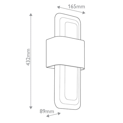 LED Integrierte LED Wandleuchte Zeitgenössisch Naturmessing 3000K
