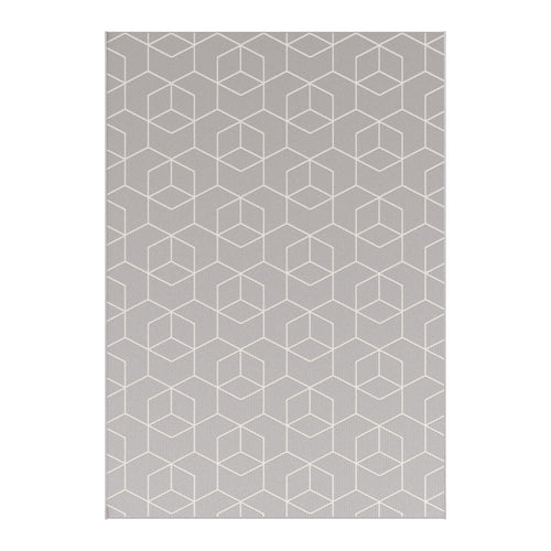 AFK Living vloerkleed Kube - voor binnen en buiten - grijs - 120 x 170 cm