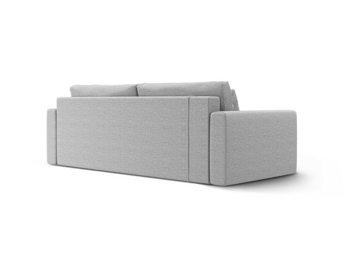 Cosmopolitan Design Slaapbank met opbergdoos Belfast 3-zits, structurele stof lichtgrijs - 105x238x84cm