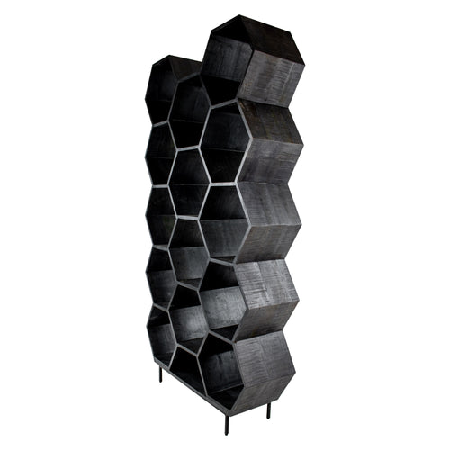 Kick open wandkast Hexagon - Antraciet - vtwonen shop