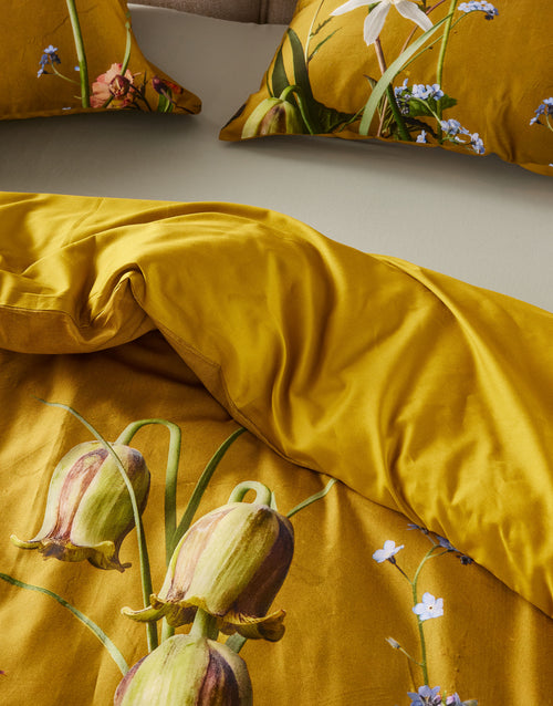 Essenza Ficaria dekbedovertrek - Lits-Jumeaux - 240x200/220 cm - Flower ochre