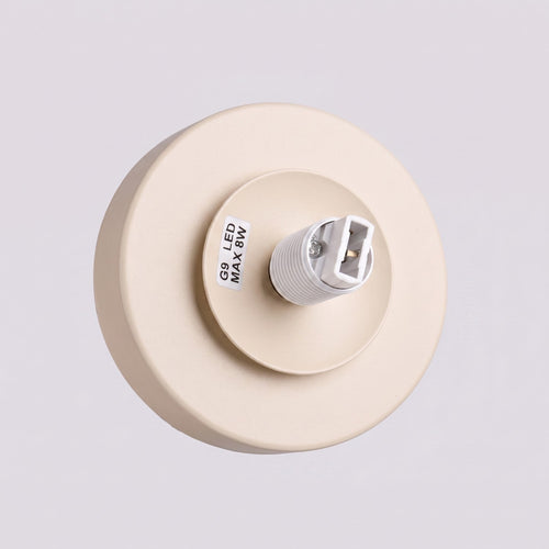 Sollux Lighting Wandlamp YOLI 1 beige met schakelaar - 12x14x12cm