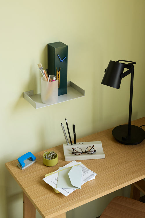 Hübsch klok Hour - ijzer - 8x8xh28cm