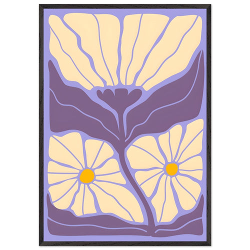 Artfulprints Poster met Lijst Matisse - Soft bloom   - 70x100 cm - Paars