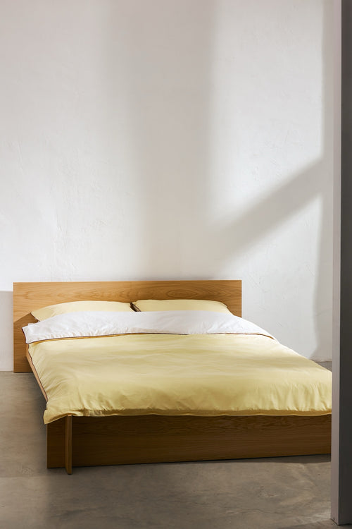 noo.ma OBA Dekbedovertrek - 150x200 cm - Sunny Yellow - vtwonen shop