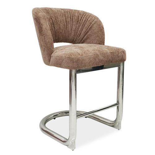 DÉJA Living Barstoel Dovre - Taupe/Chrome