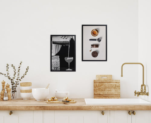 Zwarte lijst met kader 40x30 Cocktail barman - vtwonen shop