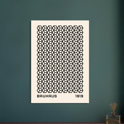 Artfulprints Poster Bauhaus - 1919 beehive   - 70x100 cm - Zwart / Wit