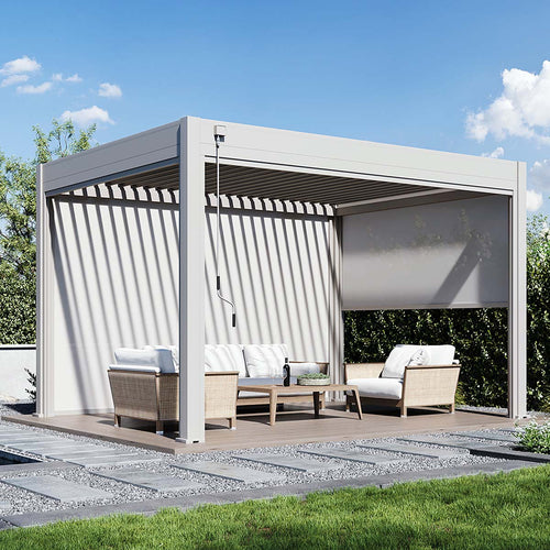 Garden Impressions windscherm rolgordijn Pergola 279x236 cm - zand