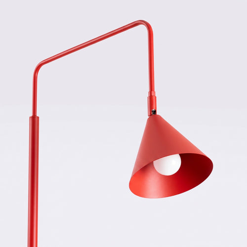 Sollux Lighting Vloerlamp NOX rood - 30x30x165cm