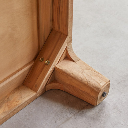 Tikamoon Vierkante salontafel van gerecycled massief teakhout - Naturel - vtwonen shop