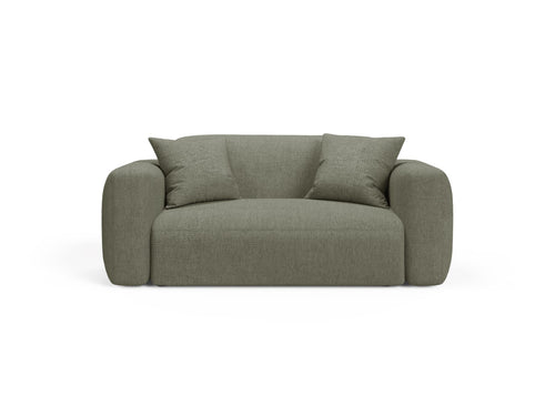 Cosmopolitan Design Modulaire bank Strino 2-zits, structurele stof donker olijfgroen - 98x180x78cm