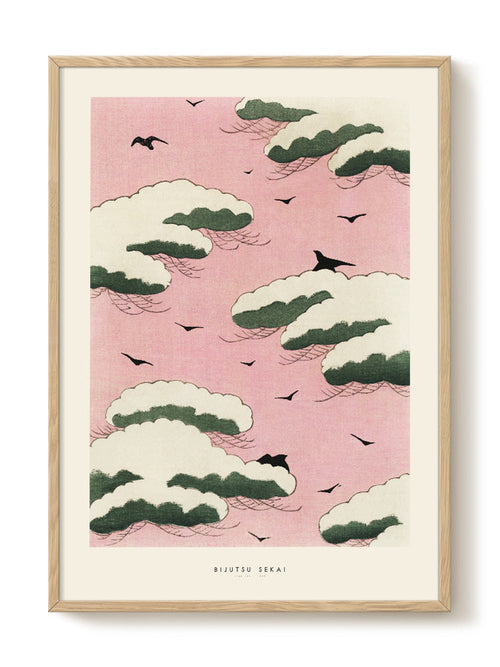 Bijutsu Sekai - Pink sky - PSTR studio Kunst Poster - vtwonen shop