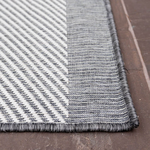 Buitenkleed Border - Grijs/wit - dubbelzijdig - EVA Interior - 240 x 340 cm - vtwonen shop