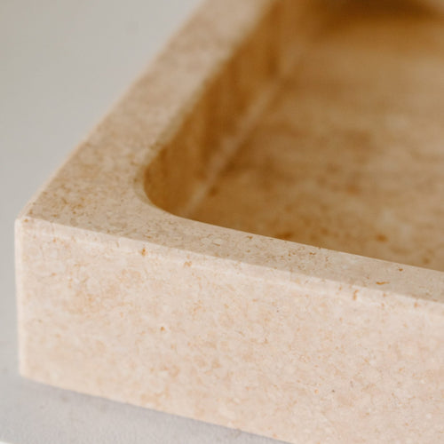 Desert Rose travertine dienblad - 30x15cm - vtwonen shop