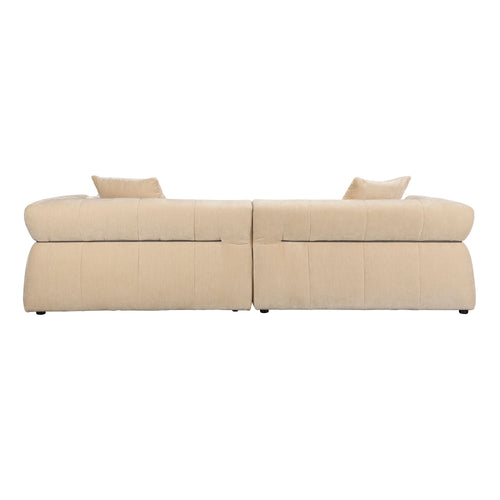Dutchbone Hodge Bank met Chaise Longue Rechts Beige