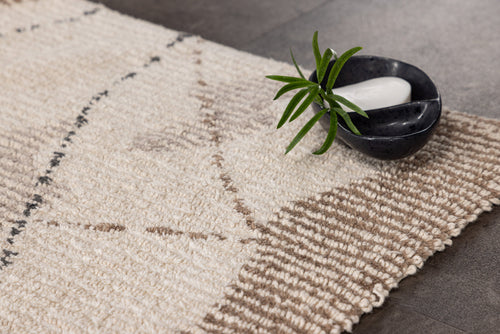 Rebellenclub Vloerkleed Hine - 60x90cm - Bruin/grijs - vtwonen shop