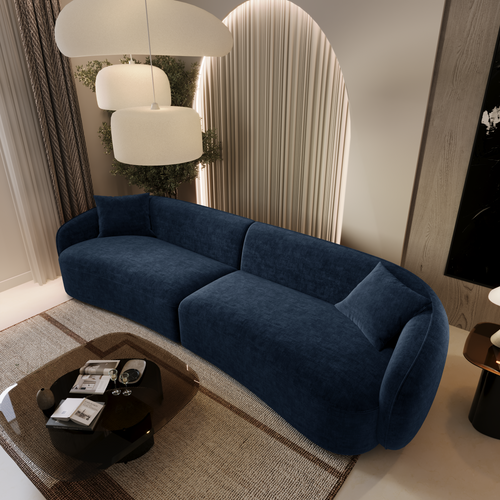 Sia Home - Bank CELINE - kruisbinding middernachtblauw 260cm