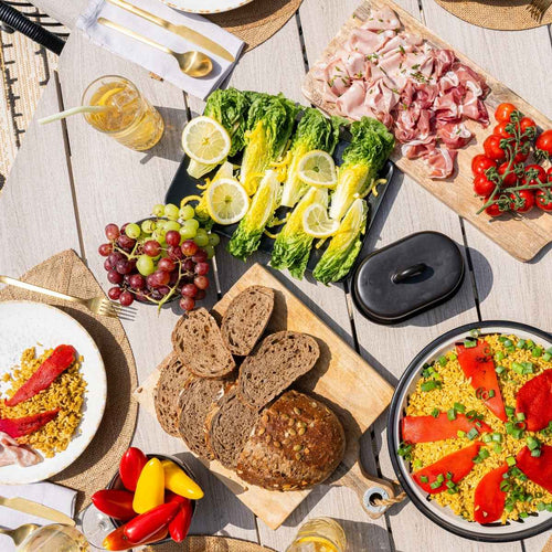 Garden Impressions tuinset Aleria - Tulli taupe 7-delig - driehoek 170 cm - vtwonen shop