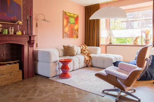 Interieur05 Vintage vloerkleed Ethel Bruin - 230 x 160 cm