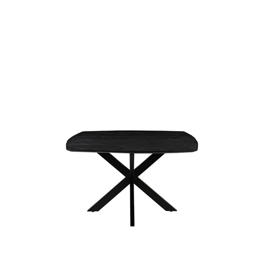 LABEL51 Eettafel Blake - Zwart Mangohout - 140x140x76cm - vtwonen shop