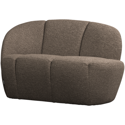 WOOOD 2-zits bankje links Mojo - Polyester - Bruin Melange - 73x112x77