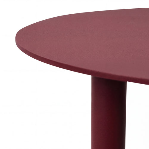 Spinder Design bijzettafel Sunny 50 - Burgundy - Ø 40