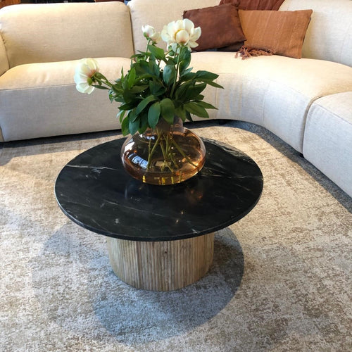 Brix salontafel Nova - mangohout marmer - 70cm