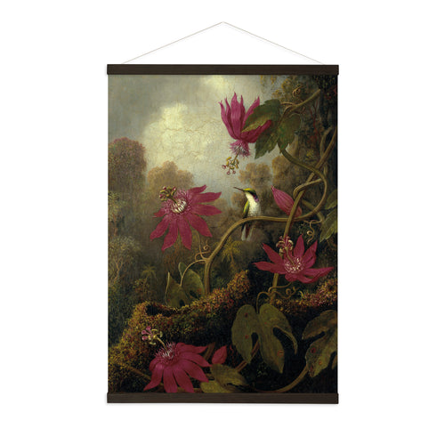 Art for the Home Hangende Poster Linnen - Schemerige Schoonheid Jungle Kolibrie - 100x70cm - vtwonen shop