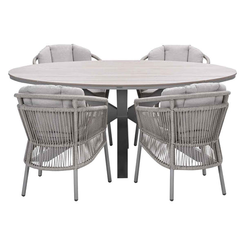 Garden Impressions tuinset Sorong - Tulli - taupe - 220x115 cm - 7-delig - vtwonen shop