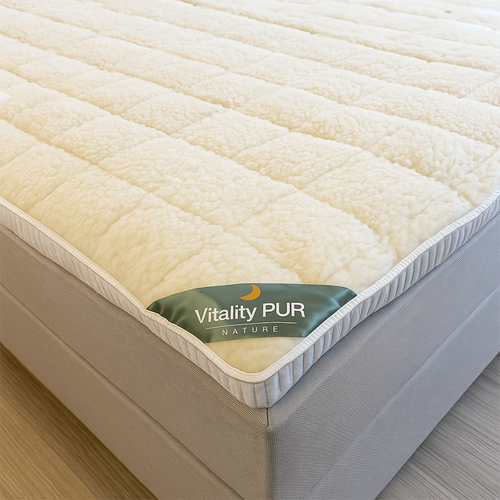 Vitality Pur - Wollen onderdeken - Natuurlijk warm slaapcomfort - 140x200cm