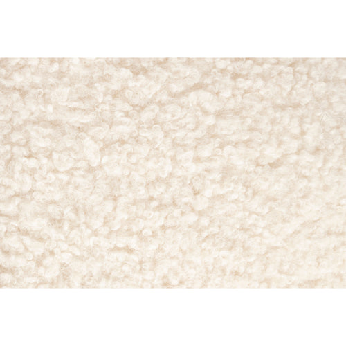 Housecraft Living Noxx Kruk/ Poef Teddy stof Wit - vtwonen shop