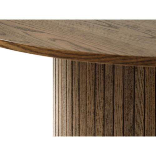 Olivine Lenn houten eettafel gerookt eiken - Ø 120 cm - vtwonen shop