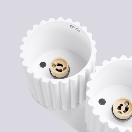 Sollux Lighting Plafondlamp AURA 2 wit GU10 - 21x10x12cm