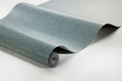 Borastapeter behang linnenstructuur vergrijsd blauw - 53 cm x 10.05 m - 660030